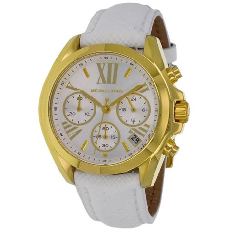 Michael Kors Bradshaw White Dial White Leather 